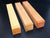 2"x2"x12" KD Exhibition Yellowheart (3pcs) Wood Spindle Turning Blank (#00817)