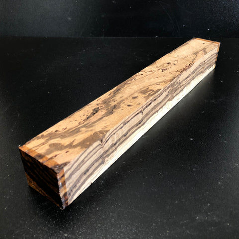 1.5"x1.5"x12" KD Birdseye Zebrawood Wood Spindle Turning Blank (#0029)