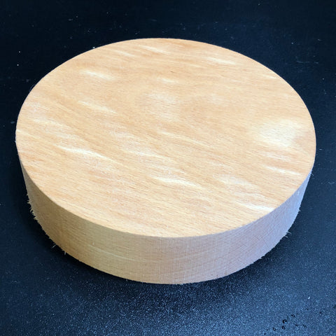8"x2" KD Curly Beech Wood Bowl Turning Blank (#00582)