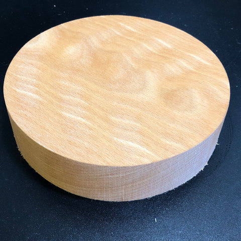 8"x2" KD Curly Beech Wood Bowl Turning Blank (#00585)