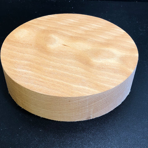 8"x2" KD Curly Beech Wood Bowl Turning Blank (#00590)