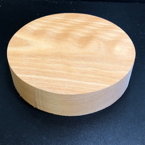 8"x2" KD Curly Beech Wood Bowl Turning Blank (#00591)