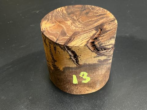 4"x4" Claro Walnut Burl Wood Bowl Turning Blank (#0013)