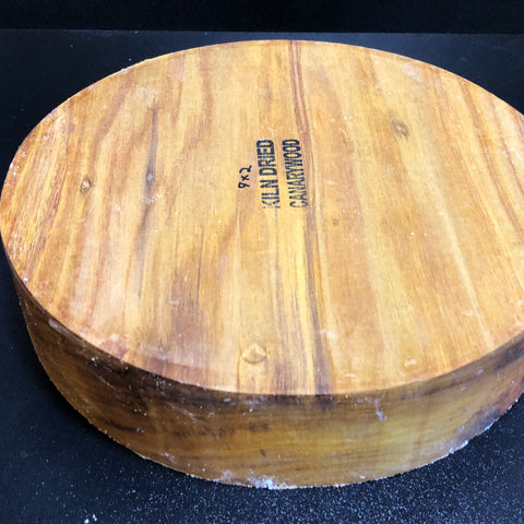 9"x2" KD Exhibition Grade Canarywood Wood Bowl Turning Blank (#00535)
