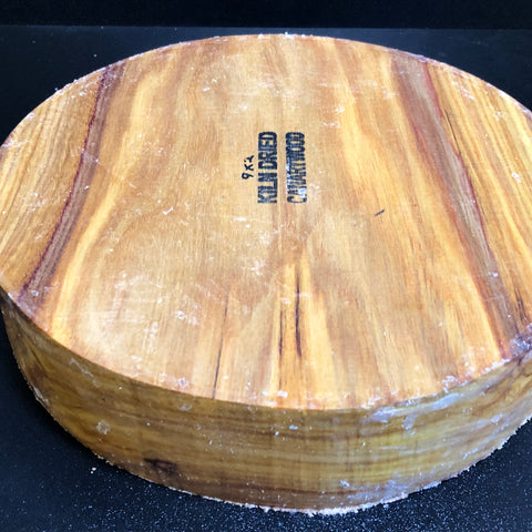 9"x2" KD Exhibition Grade Canarywood Wood Bowl Turning Blank (#00537)