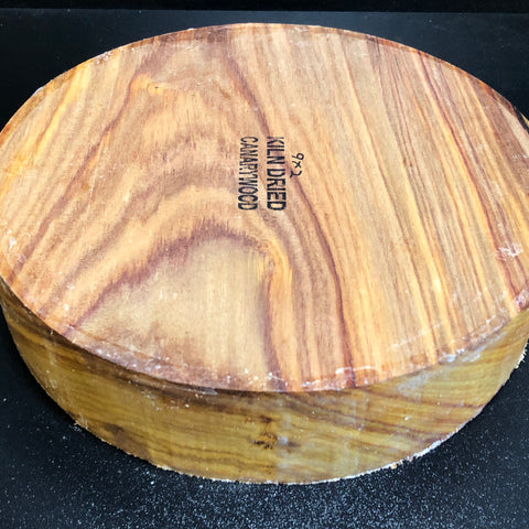 9"x2" KD Exhibition Grade Canarywood Wood Bowl Turning Blank (#00538)