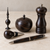 1.5"x1.5"x8" KD African Blackwood Wood Spindle Turning Blank