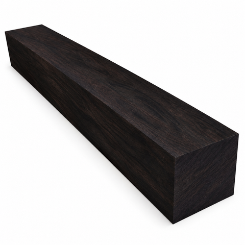 1.5"x1.5"x8" KD African Blackwood Wood Spindle Turning Blank