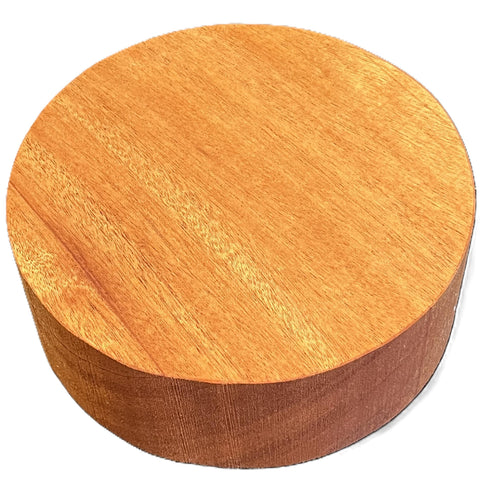 5"x3" KD African Mahogany Wood Bowl Turning Blank