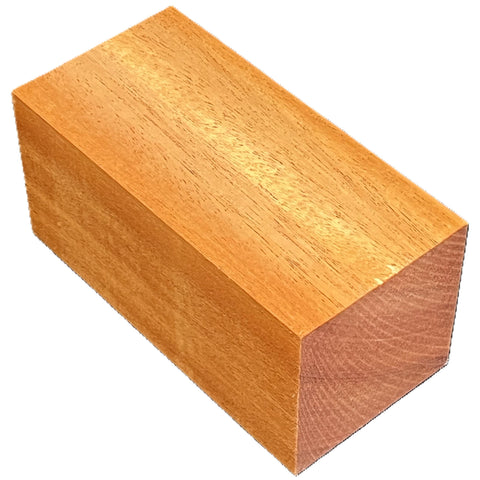 3"x3"x12" KD African Mahogany Wood Spindle Turning Blank