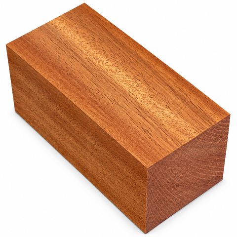 3"x3"x18" KD African Mahogany Wood Spindle Turning Blank