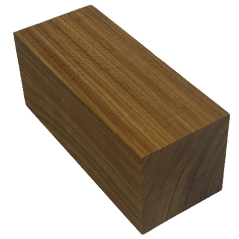 2"x2"x6" KD Afromosia Wood Spindle Turning Blank