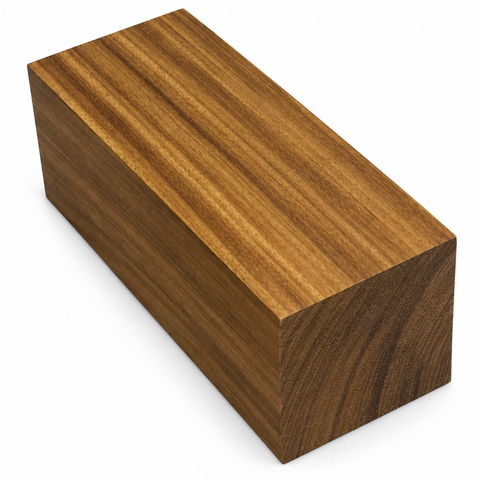 Pack of 12) 2"x2"x12" KD Afromosia Wood Spindle Turning Blank