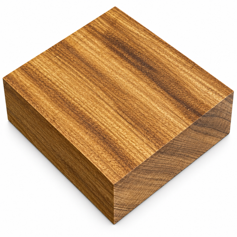 5"x5"x2" KD Afromosia Square Wood Bowl Turning Blank