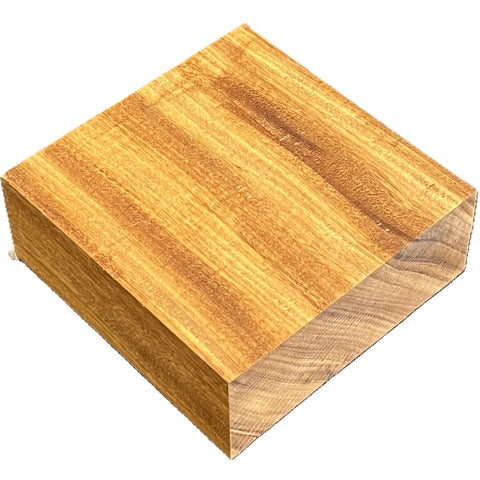 5"x5"x2" KD Afromosia Square Wood Bowl Turning Blank