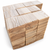 Unfinished kiln dried ash turning blanks on a white background