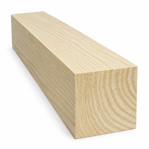 4"x4"x6" KD Ash Wood Spindle Turning Blank