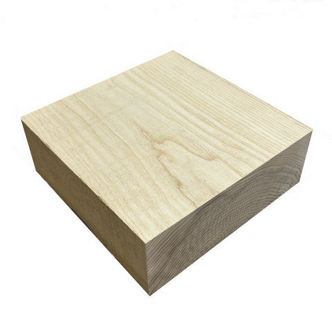 6"x6"x2" KD Ash Square Wood Bowl Turning Blank