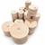 Kiln dried European beech turning blank stacks
