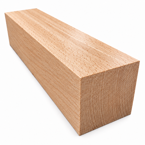 Pack of 12) 2"x2"x12" KD Beech Wood Spindle Turning Blank