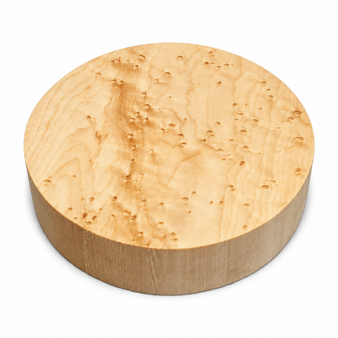7"x2" KD Birdseye Maple Wood Platter Turning Blank