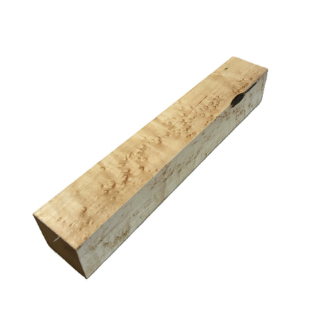 3"x3"x6" KD Birdseye Maple Wood Spindle Turning Blank