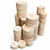 Birch round bowl turning blank stacks