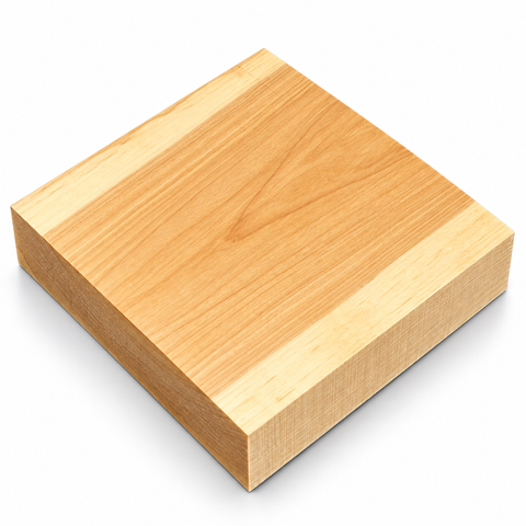 7"x7"x2" KD Birch Square  Wood Turning Blank