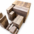 Black Walnut rectangular turning blank stacks