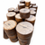 Black Walnut round bowl blank stacks