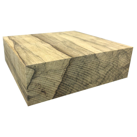 5"x5"x2" KD Black Limba Wood Square Turning Blank