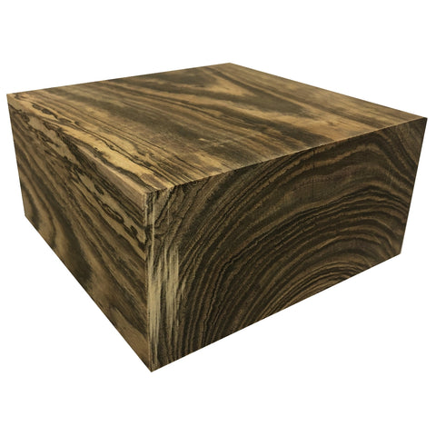 6"x6"x3" Bocote Wood Square Bowl Turning Blank