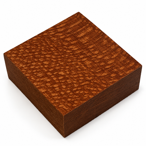 5"x5"x2" KD Brazilian Lacewood  Square Wood Bowl Turning Blank