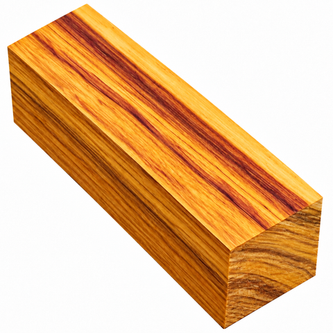 1.5"x1.5"x6" KD Canarywood Wood Spindle Turning Blank