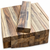 Curupau wood turning blank stacks showing natural grain
