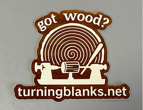 3" Die Cut Oak Sticker got wood?