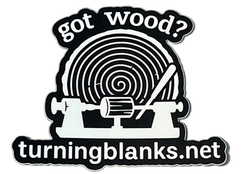 4" Die Cut Black Sticker got wood?