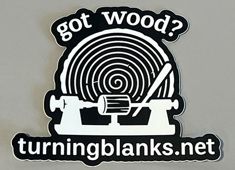 4" Die Cut Black Sticker got wood?