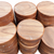 Natural unfinished Ebiara turning blanks on a white background