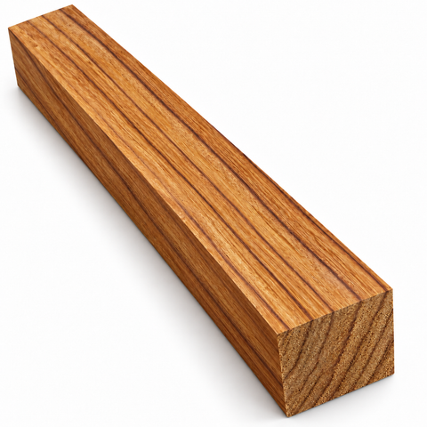 2"x2"x6" KD Ebiara Wood Spindle Turning Blank