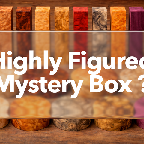 Highly Figured Mystery Box of Bowl & Spindle Blanks $350+ dollar value and free shipping! Burls and Figured Woods! Satisfaction Guranteed!