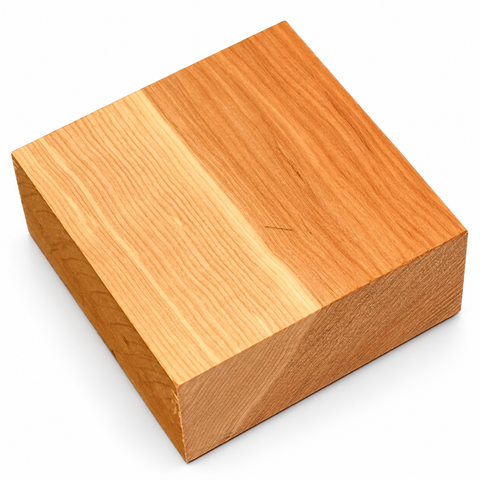 Pack of 12) 4"x4"x2" KD Fireland Cherry Square Wood Bowl Turning Blank