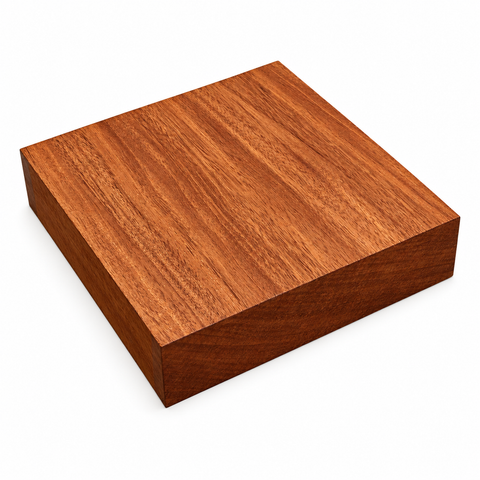 8"x8"x2" KD Genuine Mahogany Wood Square Platter Turning Blank