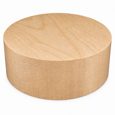 13"x2" KD Hard Maple Wood Platter Turning Blank