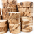 Closeup of heavy figure ambrosia maple turning blanks and natural markings