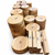 Hickory bowl and spindle turning blank stacks