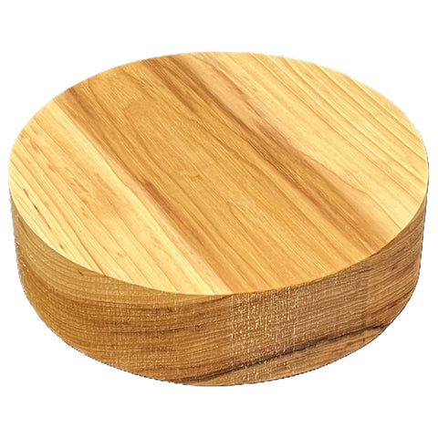 7"x2" KD Hickory Wood Platter Turning Blank