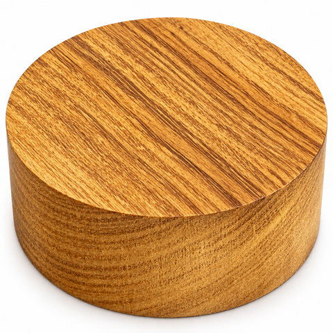 11"x2.5" KD African Teak Wood Platter Turning Blank