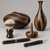 4"x2" KD Macassar Ebony Wood Bowl Turning Blank