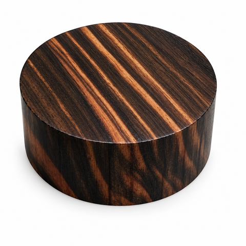 4"x2" KD Macassar Ebony Wood Bowl Turning Blank